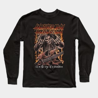 Another Day Another Slay Skeleton Meme Long Sleeve T-Shirt